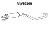 VW80360 VENEPORTE Средний глушитель выхлопных газов