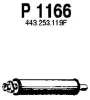 P1166 FENNO Средний глушитель выхлопных газов