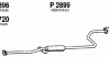 P2899 FENNO Средний глушитель выхлопных газов