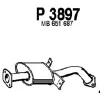 P3897 FENNO Средний глушитель выхлопных газов