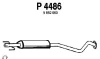 P4486 FENNO Средний глушитель выхлопных газов