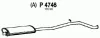 P4746 FENNO Средний глушитель выхлопных газов