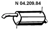 04.209.84 EBERSPÄCHER Глушитель выхлопных газов конечный