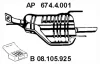 674.4.001 EBERSPÄCHER Глушитель выхлопных газов конечный