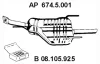 674.5.001 EBERSPÄCHER Глушитель выхлопных газов конечный