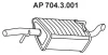 704.3.001 EBERSPÄCHER Глушитель выхлопных газов конечный