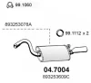 04.7004 ASSO Глушитель выхлопных газов конечный