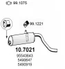 10.7021 ASSO Глушитель выхлопных газов конечный