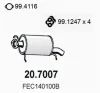 20.7007 ASSO Глушитель выхлопных газов конечный