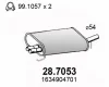 28.7053 ASSO Глушитель выхлопных газов конечный