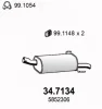 34.7134 ASSO Глушитель выхлопных газов конечный