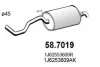 58.7019 ASSO Глушитель выхлопных газов конечный