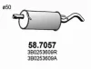 58.7057 ASSO Глушитель выхлопных газов конечный