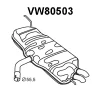 VW80503 VENEPORTE Глушитель выхлопных газов конечный
