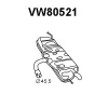 VW80521 VENEPORTE Глушитель выхлопных газов конечный
