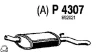 P4307 FENNO Глушитель выхлопных газов конечный