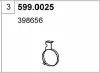 599.0025 ASSO Монтажный комплект, глушитель