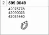 599.0049 ASSO Монтажный комплект, глушитель