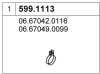 599.1113 ASSO Монтажный комплект, глушитель