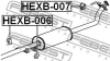 Превью - HEXB-007 FEBEST Монтажный комплект, система выпуска (фото 2)