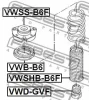 Превью - VWD-GVF FEBEST Буфер, амортизация (фото 2)