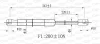 Превью - GSR6480.00 OPEN PARTS Газовая пружина, крышка багажник (фото 2)