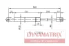 DGS023247 DYNAMATRIX Газовая пружина, крышка багажник