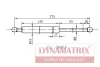 DGS1396BS DYNAMATRIX Газовая пружина, крышка багажник