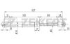 GF-2090 ZEKKERT Газовая пружина, крышка багажник