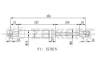 GF-2449 ZEKKERT Газовая пружина, крышка багажник