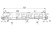 GF-2084 ZEKKERT Газовая пружина, капот