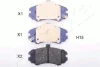 Превью - 50-0H-H15 ASHIKA Комплект тормозных колодок, дисковый тормоз (фото 2)