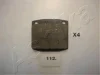 Превью - 50-01-112 ASHIKA Комплект тормозных колодок, дисковый тормоз (фото 2)