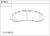 Превью - KD1501 ASIMCO Комплект тормозных колодок, дисковый тормоз (фото 2)