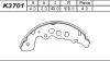 Превью - K3701 ASIMCO Комплект тормозных колодок (фото 2)