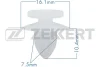 BE-3436 ZEKKERT Зажим, молдинг / защитная накладка