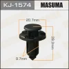 KJ-1574 MASUMA Зажим, молдинг / защитная накладка