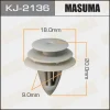 KJ-2136 MASUMA Зажим, молдинг / защитная накладка