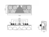 Превью - 25-6410-501 ASPOECK Фонарь задний многосекц. правый с треугольником с подсветкой номера europoint ll led (фото 2)