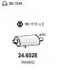 Превью - 24.6028 ASSO Средний глушитель выхлопных газов (фото 3)