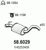 Превью - 58.6029 ASSO Средний глушитель выхлопных газов (фото 2)