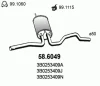 Превью - 58.6049 ASSO Средний глушитель выхлопных газов (фото 2)