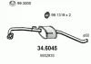 Превью - 34.6045 ASSO Средний глушитель выхлопных газов (фото 2)