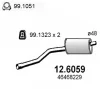 Превью - 12.6059 ASSO Средний глушитель выхлопных газов (фото 2)