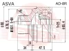 Превью - AD-8R ASVA Шарнирный комплект, приводной вал (фото 2)