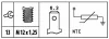 Превью - 6PT 009 309-491 BEHR/HELLA/PAGID Датчик, температура охлаждающей жидкости (фото 2)