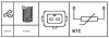 Превью - 6PT 009 309-541 BEHR/HELLA/PAGID Датчик, температура охлаждающей жидкости (фото 2)