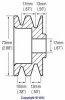 Превью - 24-2105 WAIGLOBAL Ременный шкив, генератор (фото 2)