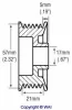 Превью - 24-2263 WAIGLOBAL Ременный шкив, генератор (фото 2)