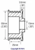 Превью - 24-82253 WAIGLOBAL Ременный шкив, генератор (фото 2)